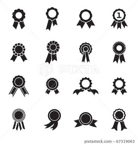 Rosette icons. Vector illustration Rosette icons. Vector illustration 67319063