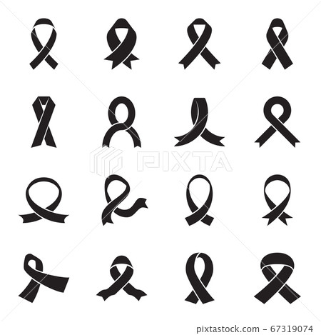 Awareness ribbon icons. Vector illustration 67319074