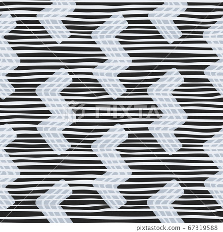 Kids seamless pattern with light blue zigzag 67319588