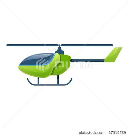 Helicopter toy remote control icon, cartoon style Helicopter toy remote control icon, cartoon style 67319789