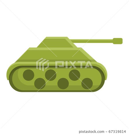 Tank toy remote control icon, cartoon style - Stock Illustration ...