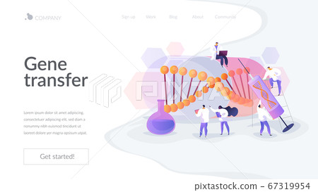 Gene therapy landing page concept 67319954