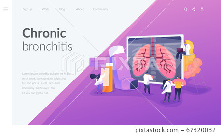 Chronic obstructive pulmonary disease landing page concept 67320032
