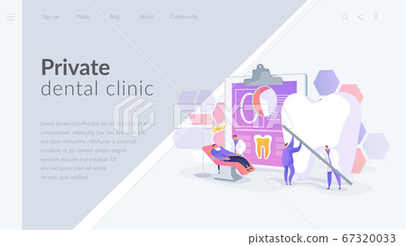 Private dentistry landing page concept Private dentistry landing page concept 67320033