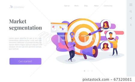 Target audience landing page concept 67320081
