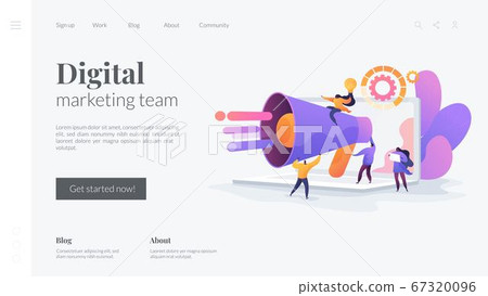 Marketing team landing page concept 67320096