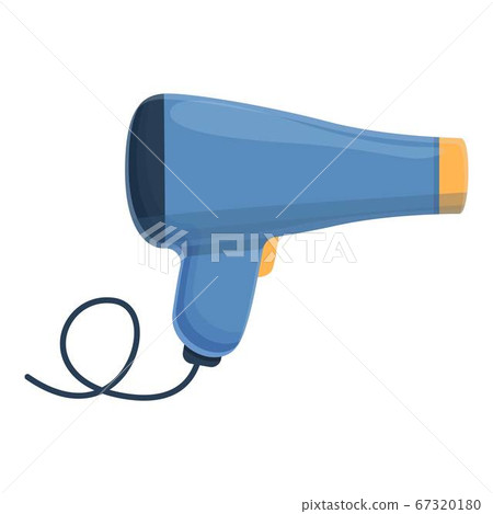 Professional hair dryer icon, cartoon style 67320180