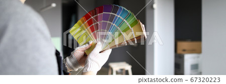 Palettes with paints for home color renovation Palettes with paints for home color renovation 67320223