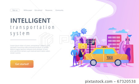 Intelligent transportation system concept landing page. Intelligent transportation system concept landing page. 67320538