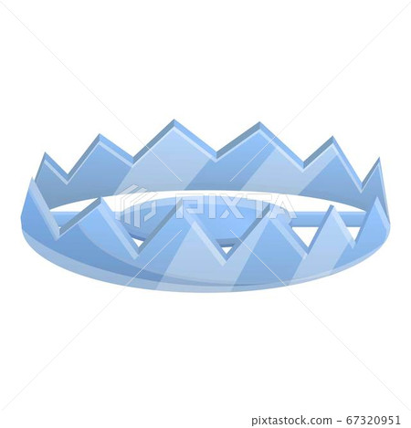 Metal spike trap icon, cartoon style - Stock Illustration [67320951 ...
