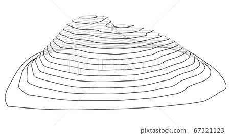 Abstract digital landscape outline 67321123