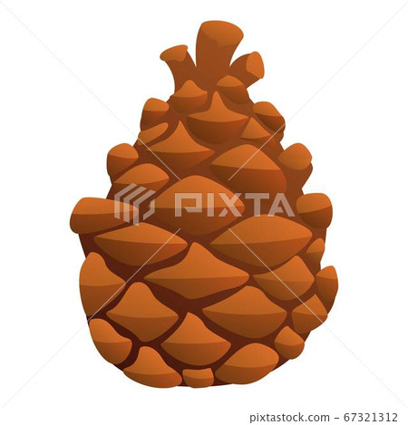 Branch pine cone icon, cartoon style-插圖素材 [67321312] - PIXTA圖庫
