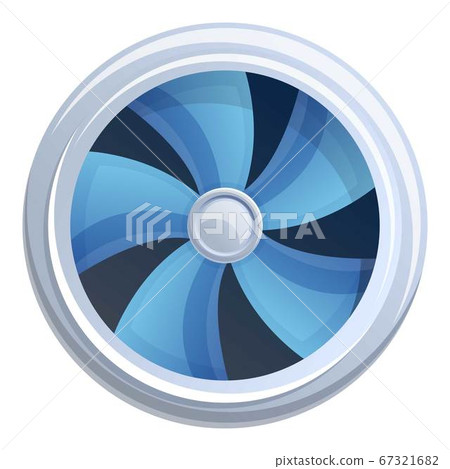 Ventilation grate icon, cartoon style 67321682