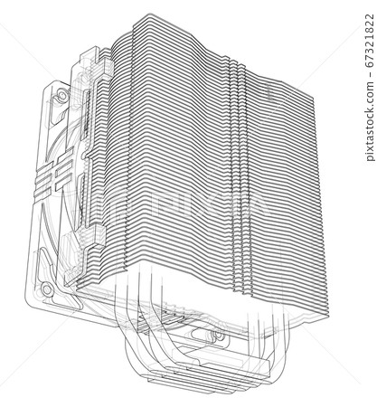 Cpu Coller Concept. 3D illustration - Stock Illustration [67321822] - PIXTA