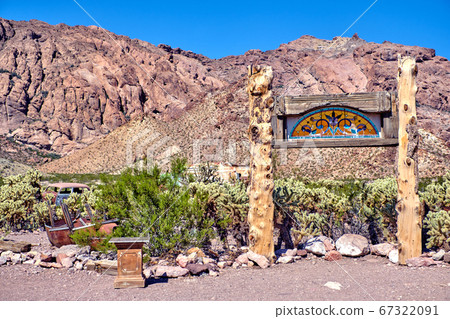 View of the Nelson Ghost Town of Nevada 67322091