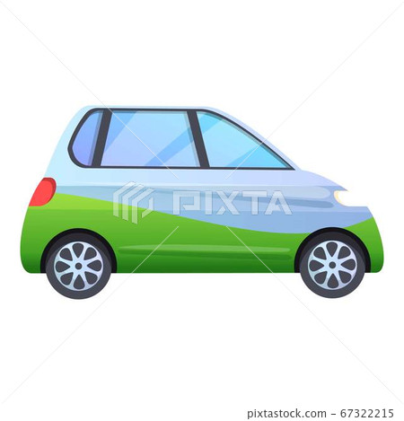 Small hybrid car icon, cartoon style 67322215