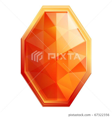 Beautiful gemstone icon, cartoon style 67322356