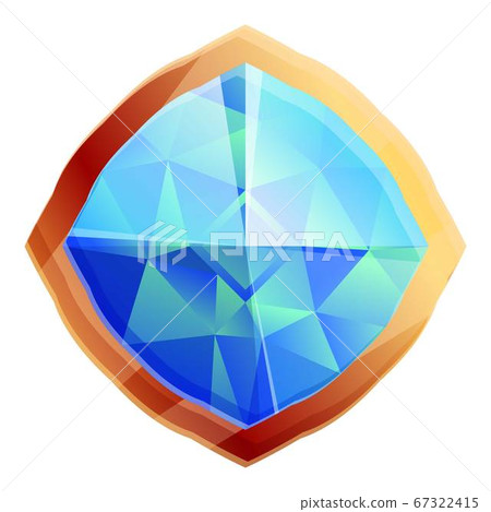 Gemstone icon, cartoon style Gemstone icon, cartoon style 67322415
