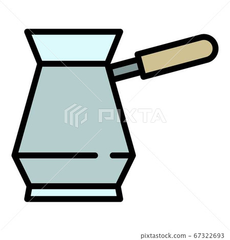 Traditional coffee pot icon, outline style 67322693