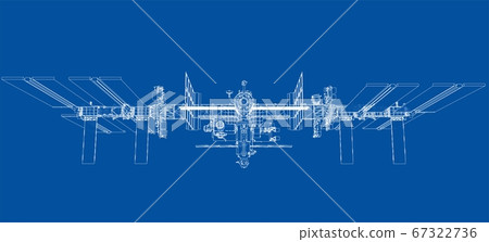 Abstract Spaceship Outline 67322736