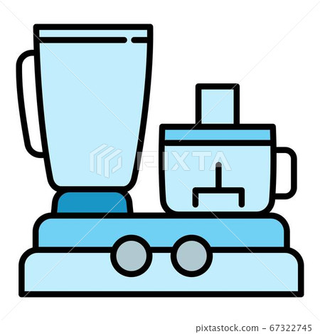 Food processor icon, outline style 67322745