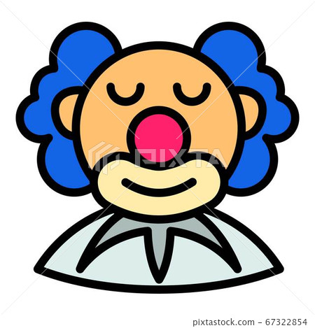 Happy clown icon, outline style Happy clown icon, outline style 67322854