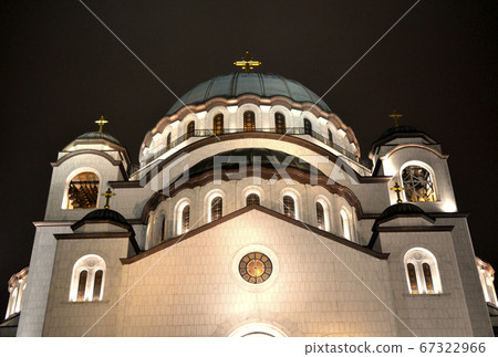 Saint Sava Church in Belgrade, Serbia at Night Saint Sava Church in Belgrade, Serbia at Night 67322966