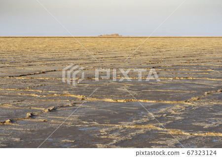 The salt plains of Asale Lake in the Danakil Depression in Ethiopia. The salt plains of Asale Lake in the Danakil Depression in Ethiopia. 67323124