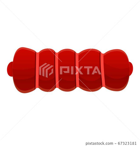Raw sausage icon, cartoon style Raw sausage icon, cartoon style 67323181