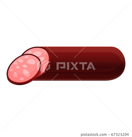 Market sausage icon, cartoon style Market sausage icon, cartoon style 67323204