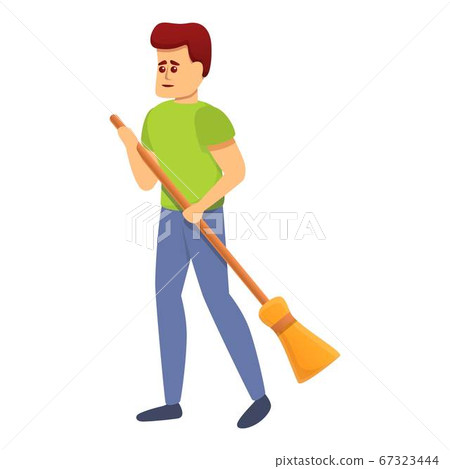 Ecologist boy icon, cartoon style 67323444