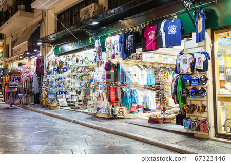 Market street in Plaka 67323446