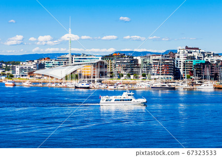 Aker Brygge aerial view, Oslo Aker Brygge aerial view, Oslo 67323533