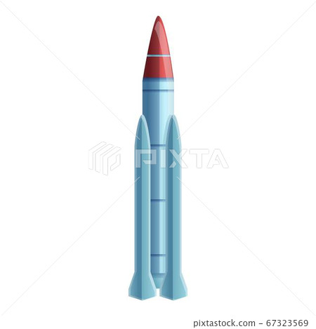 Conflict missile icon, cartoon style Conflict missile icon, cartoon style 67323569