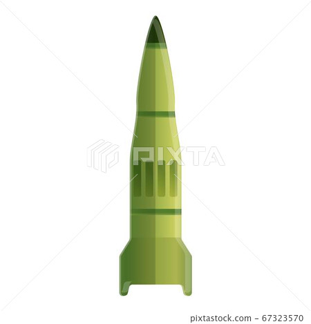 Ammunition missile icon, cartoon style 67323570