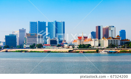 Phnom Penh city skyline, Cambodia 67324200