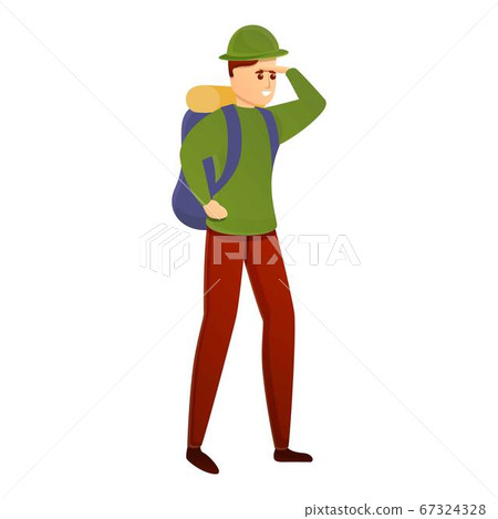 Adventure tourist icon, cartoon style Adventure tourist icon, cartoon style 67324328