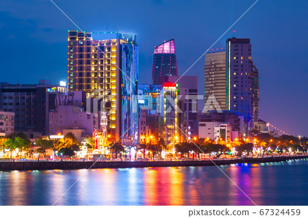 Danang city skyline aerial view Danang city skyline aerial view 67324459