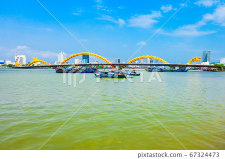 Danang Dragon bridge in Vietnam 67324473
