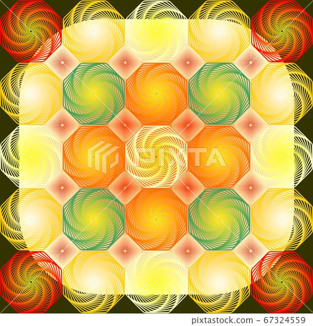 Decorative abstract background with multicolored stylized balls 67324559