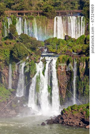 Iguazu Falls or Waterfall landscape 67324669