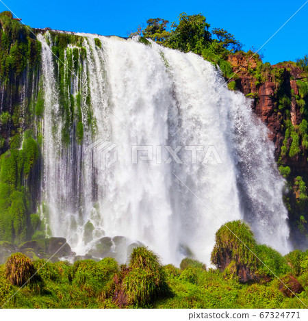 Iguazu Falls or Waterfall landscape 67324771