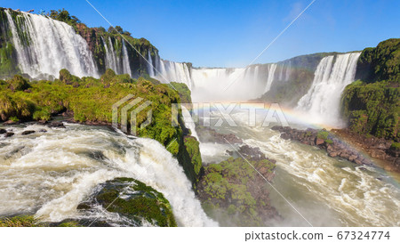Iguazu Falls or Waterfall landscape 67324774