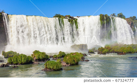 Iguazu Falls or Waterfall landscape 67324777