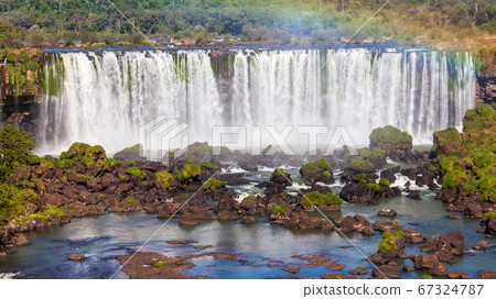 Iguazu Falls or Waterfall landscape 67324787