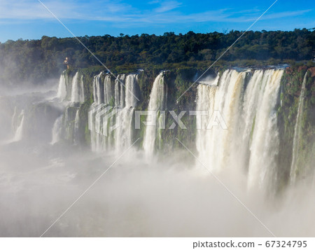 Iguazu Falls or Waterfall landscape 67324795