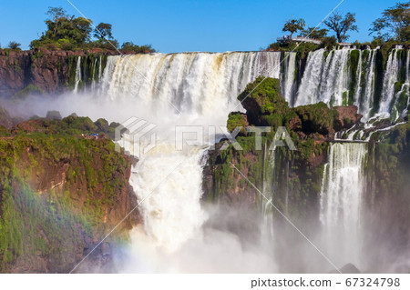 Iguazu Falls or Waterfall landscape 67324798
