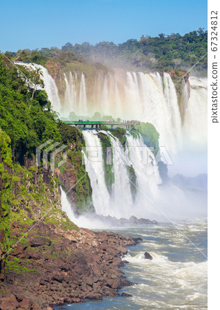 Iguazu Falls or Waterfall landscape 67324812