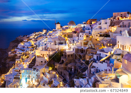 Oia town in Santorini 67324849
