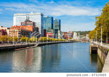 Nervion River embankment in Bilbao Nervion River embankment in Bilbao 67324885
